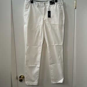 NWT men’s white linen express pants